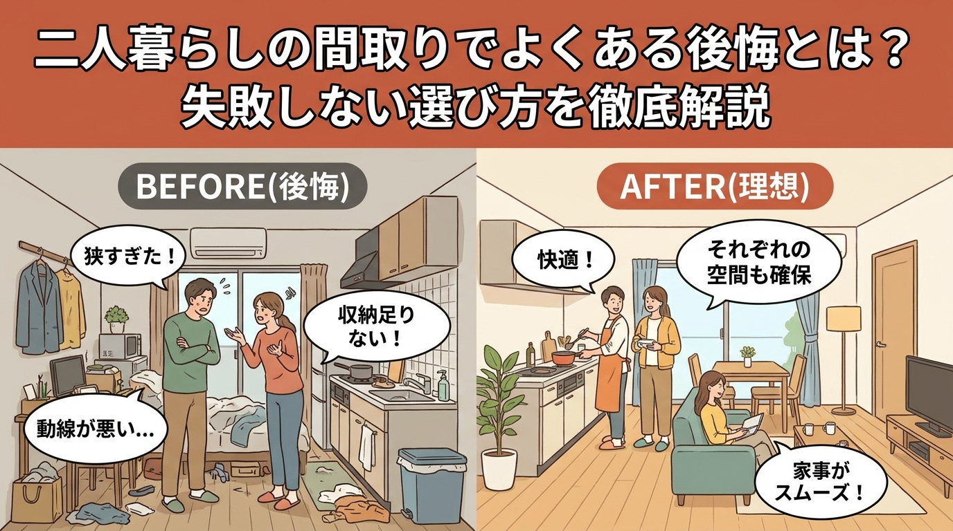 二人暮らしの間取りでよくある後悔とは？失敗しない選び方を徹底解説