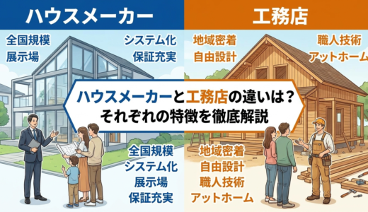 ハウスメーカーと工務店の違いは？それぞれの特徴を徹底解説