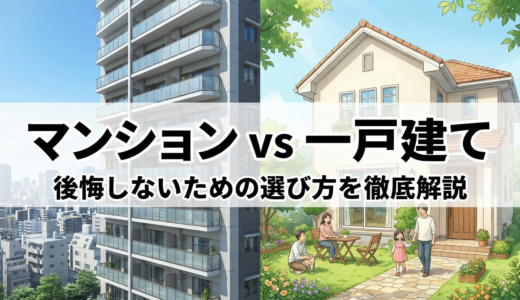 マンションと一戸建て、どちらを選ぶべき？後悔しないための選び方を徹底解説