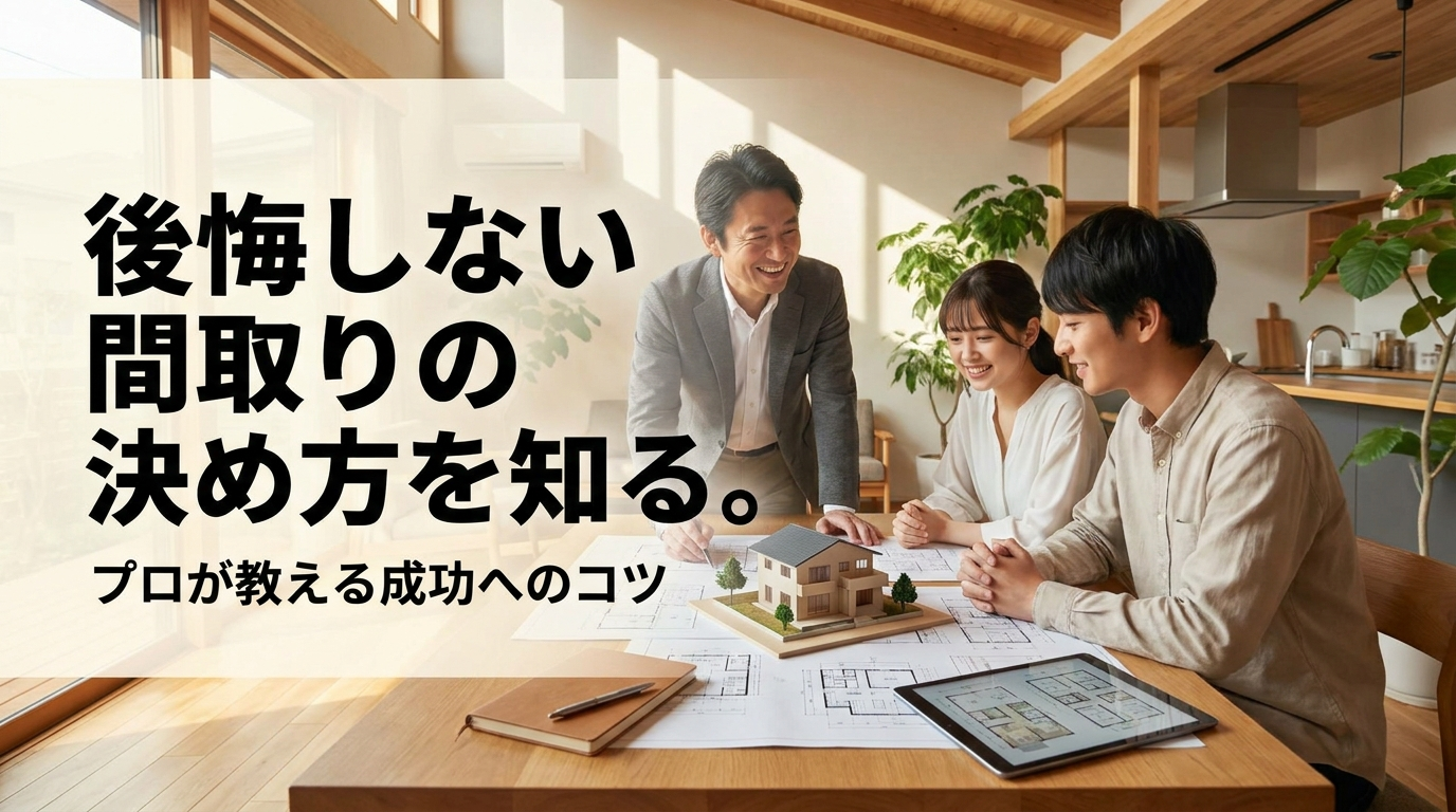 後悔しない間取りの決め方を知る。プロが教える成功へのコツ