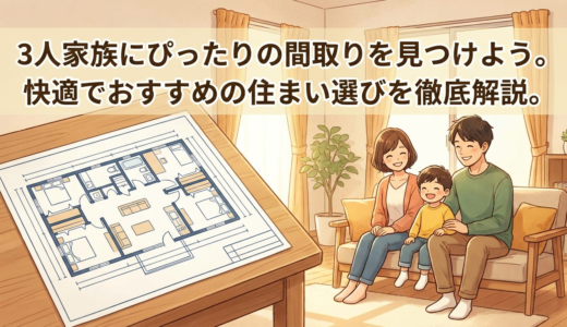 3人家族にぴったりの間取りを見つけよう。快適でおすすめの住まい選びを徹底解説。