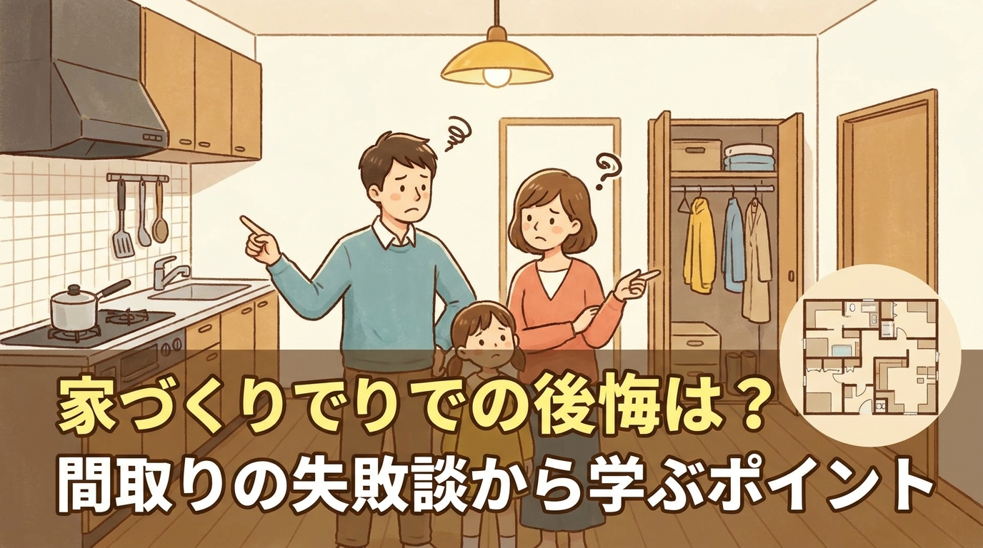 家づくりでの後悔は？間取りの失敗談から学ぶポイント