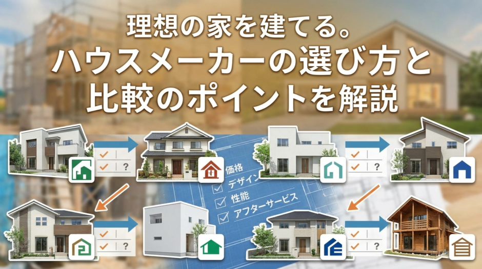 理想の家を建てる。ハウスメーカーの選び方と比較のポイントを解説