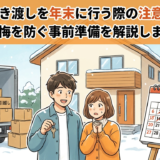 新築の引き渡しを年末に行う際の注意点とは？後悔を防ぐ事前準備を解説します