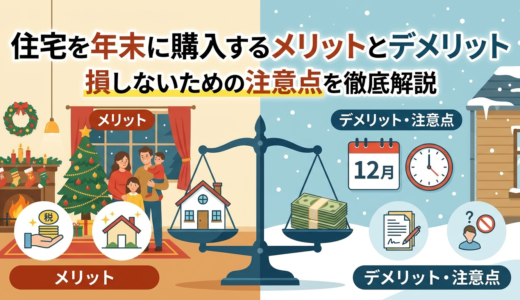住宅を年末に購入するメリットとデメリット。損しないための注意点を徹底解説