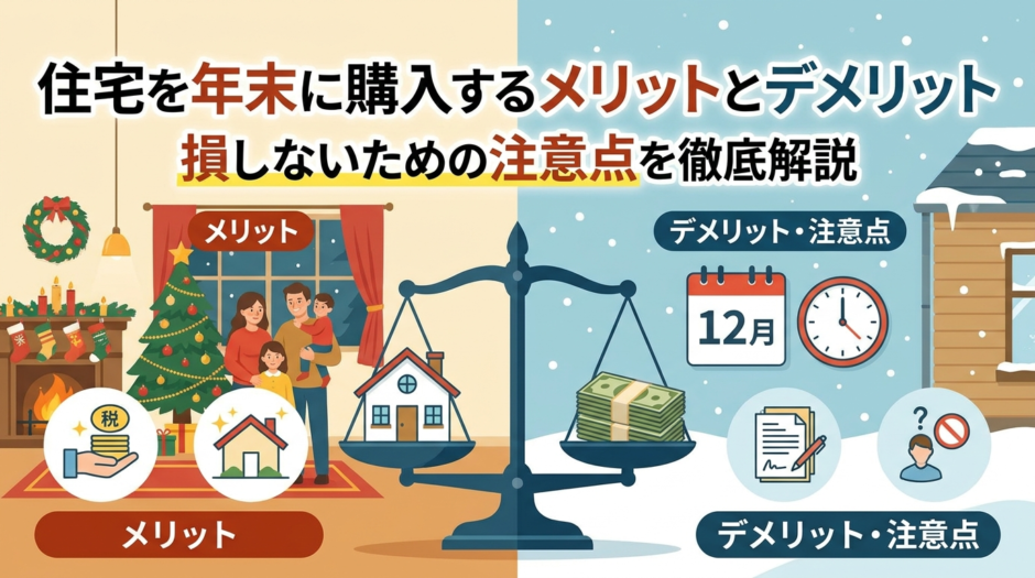 住宅を年末に購入するメリットとデメリット。損しないための注意点を徹底解説