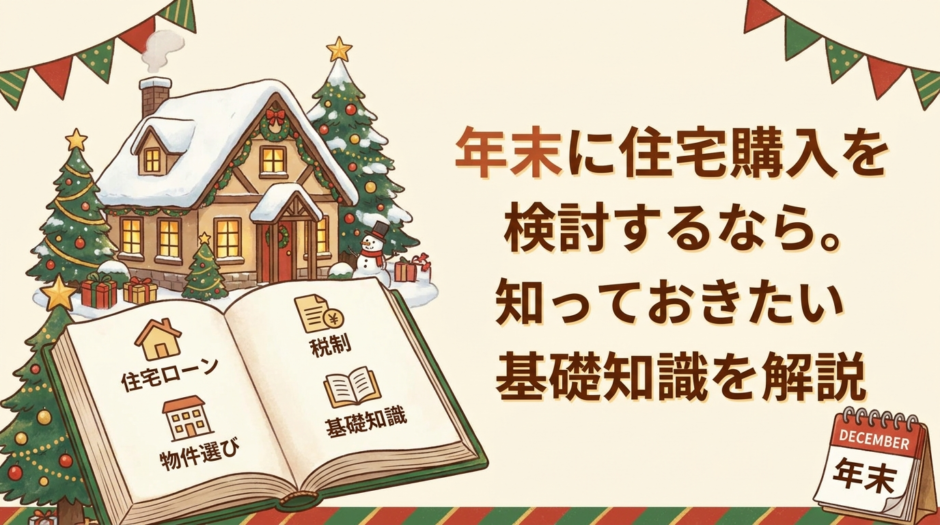 年末に住宅購入を検討するなら。知っておきたい基礎知識を解説
